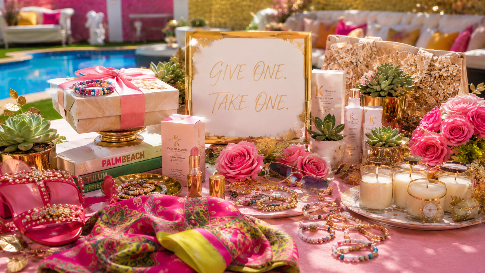 Give and Take Table at Casa de Bloom